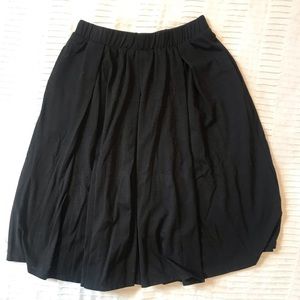 Solid Black Lularoe Madison Skirt